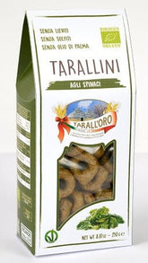 Snacks Tarallini aux épinards BIO 250 g - PASTIFICIO TARALL 'ORO